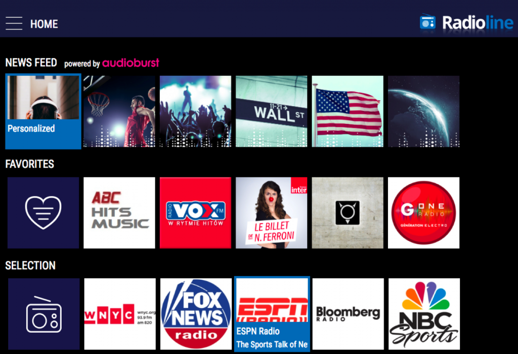 Radioline brings their appTV smart TV app to Vewd
